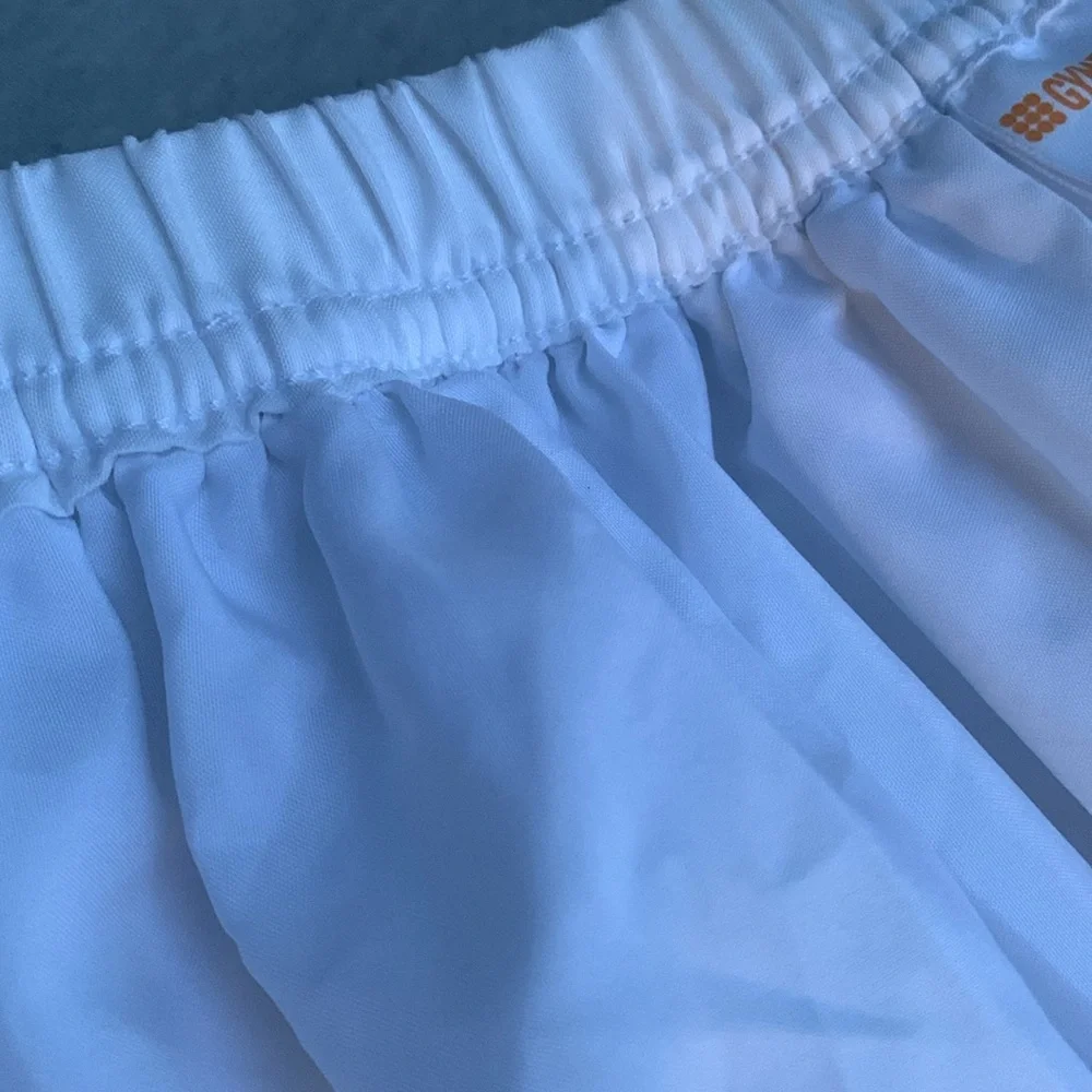 Gymboree White and Blue Sequin Skater Skirt